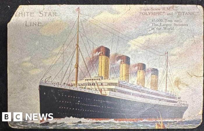 Titanic passenger’s postcard to Norwich fetches £20,000