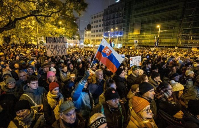 Slovakia: Anti-government demonstration in Bratislava