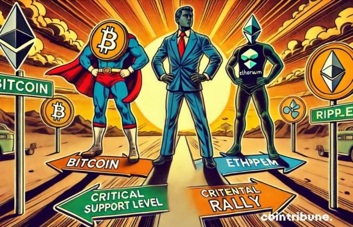 Bitcoin, Ethereum and Ripple at the crossroads