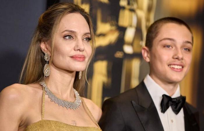 Confusingly similar: Knox Jolie-Pitt looks like the young Brad