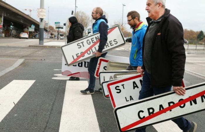 eleven “fires of anger” in the Rhône, symbolic actions in Haute-Loire