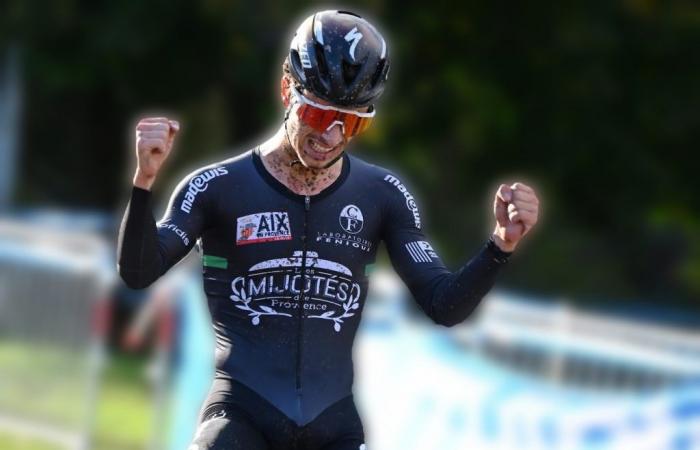 South Gironde – CYCLING — — Bastien Bourdejeau winner of the Oloron cyclo-cross