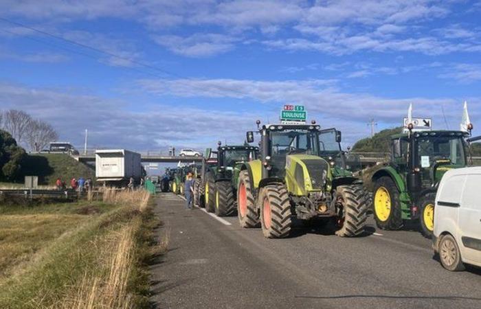 Anger of farmers: the Foix tunnel blocked this Monday evening by tractors, the Ariège prefecture sets up diversions