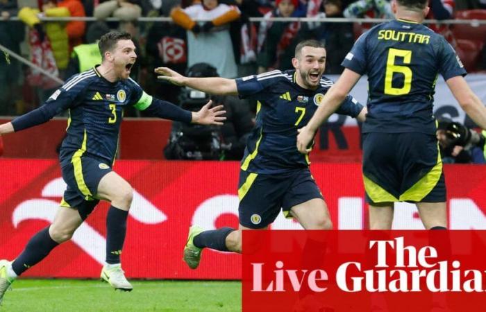 Poland 1-2 Scotland: Nations League – as it happened | Nations League