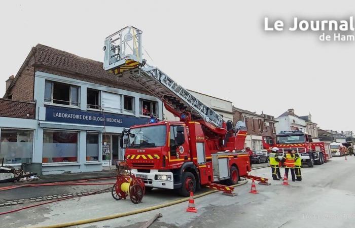 the Ham medical laboratory closed after the fire on Saturday November 16