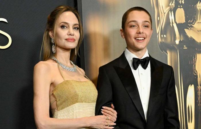 Angelina Jolie Poses with Son Knox, 16, in Rare Red Carpet Appearance