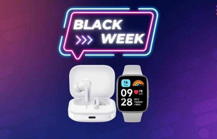 €50 is the very low price of this very complete Xiaomi bundle, with the Redmi Watch 3 Active and the Redmi Buds 5, during Black Friday Week