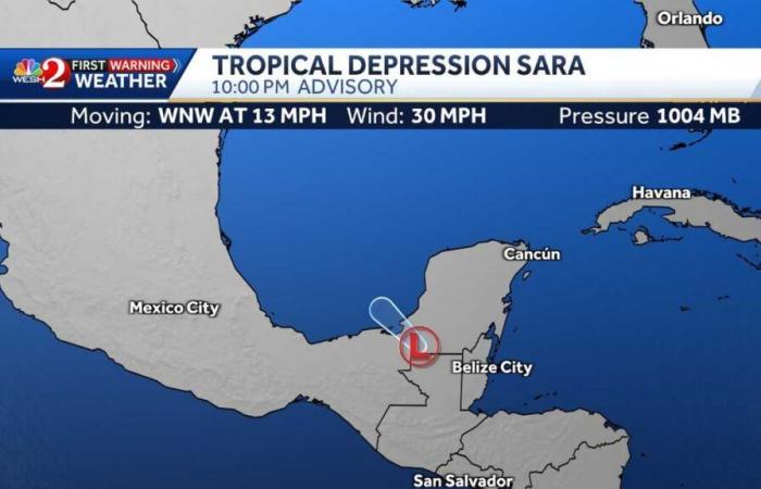 Is a hurricane coming to Florida? Models say Sara is weakening