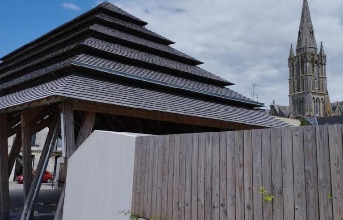 Missillac. The market hall wins a wooden construction prize