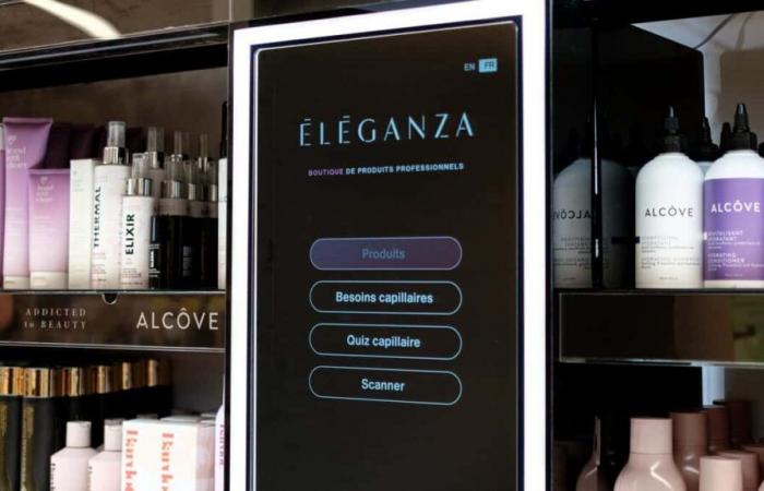 Éléganza launches a smart mirror in pharmacies to better choose your hair products