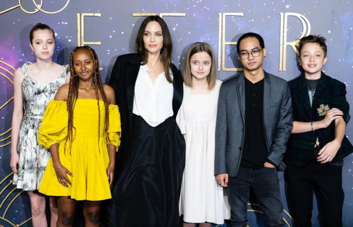 Angelina Jolie and towering son Knox steal the show with ultra-rare red carpet appearance