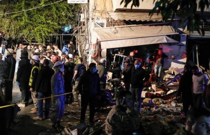 at least five people killed in an Israeli strike on central Beirut on Monday evening