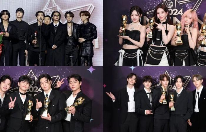 The winners of Day 2 of the Korea Grand Music Awards 2024 – K-GEN