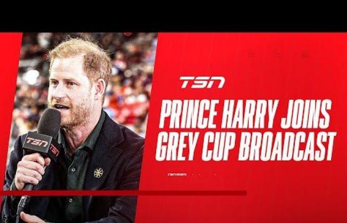 Prince Harry's surprise appearance in Canada during a Gray Cup game