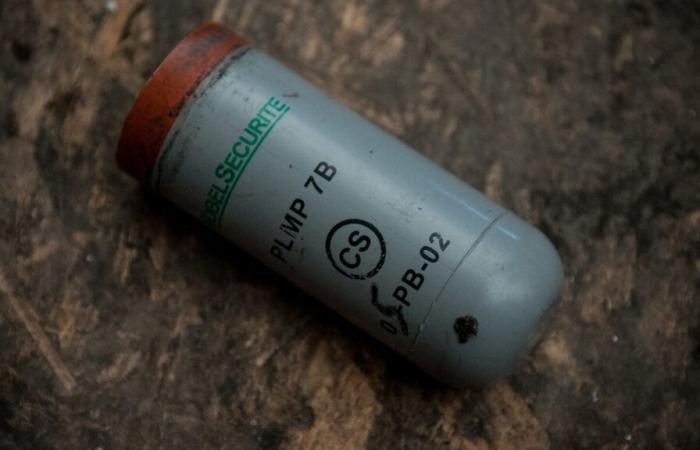 Banned tear gas found in Ukraine