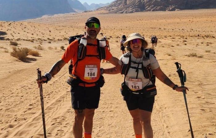 Marathon des Sables: this couple ran for three days in the Wadi Rum desert in Jordan