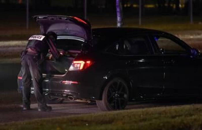 [EN IMAGES] Montreal: a motorist stopped thanks to a nail mat on Highway 40