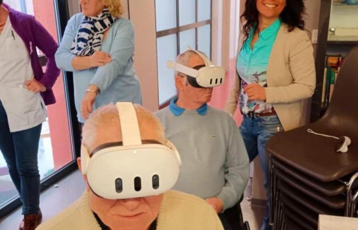 Patients at Cateau-Cambresis hospital travel using virtual reality