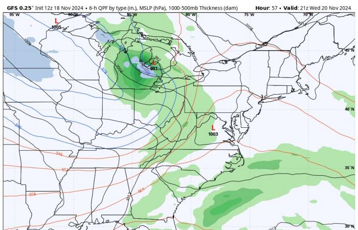 Winter Storm Watch Starts Thursday For Mountains And Some Snow Showers Into Central Maryland