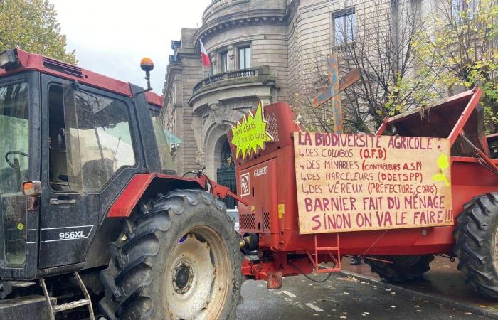 Mobilization of farmers: tractors return to the city center of Limoges