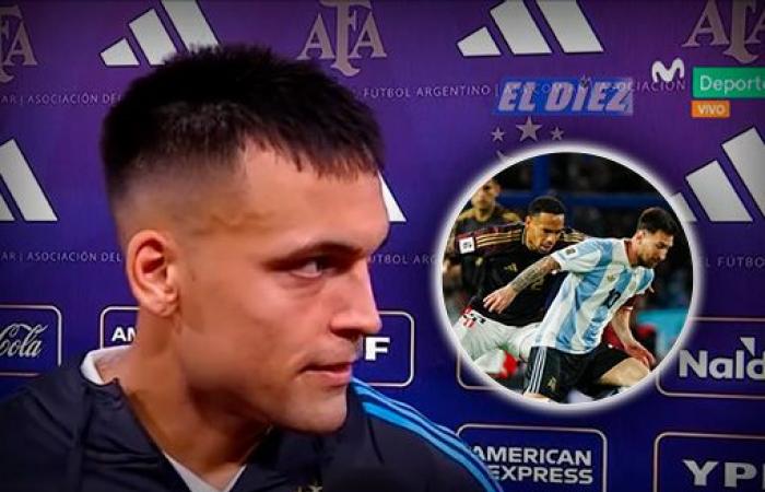 Lautaro Martínez made a brief analysis of Peru after Argentina’s victory: “They are playing…”