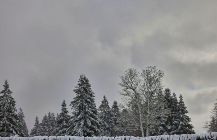 Snow arrives in force in the Swiss Alps