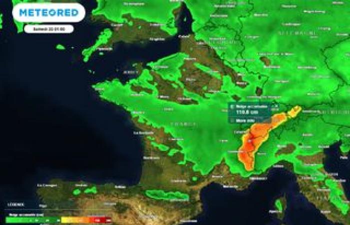 spectacular drop in temperatures in France over the next few hours and the arrival of snow!