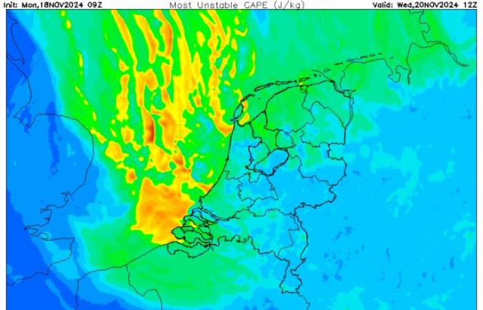 Could heavy winter showers provide a snow surprise on Wednesday?