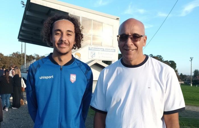 In this town in Gironde, a father and his son coach the same football team