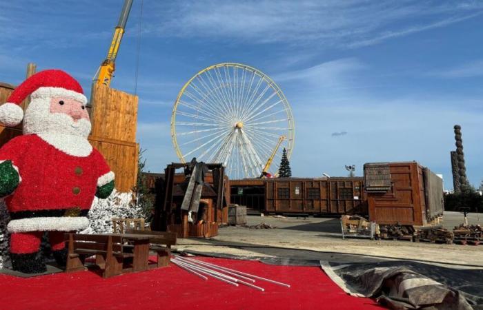 Race against time at the Barcarès Christmas Village to redevelop the area affected by the fire