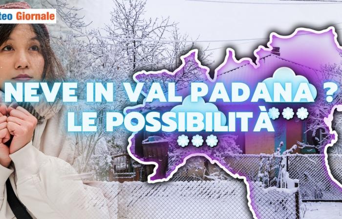 Snow in Val Padana, yes or no? A weather configuration at the limit