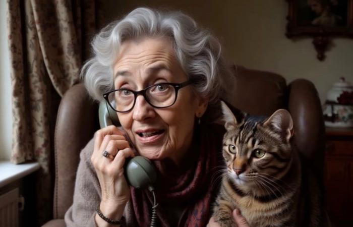 This very special granny drives telephone canvassers crazy with “endless conversations”