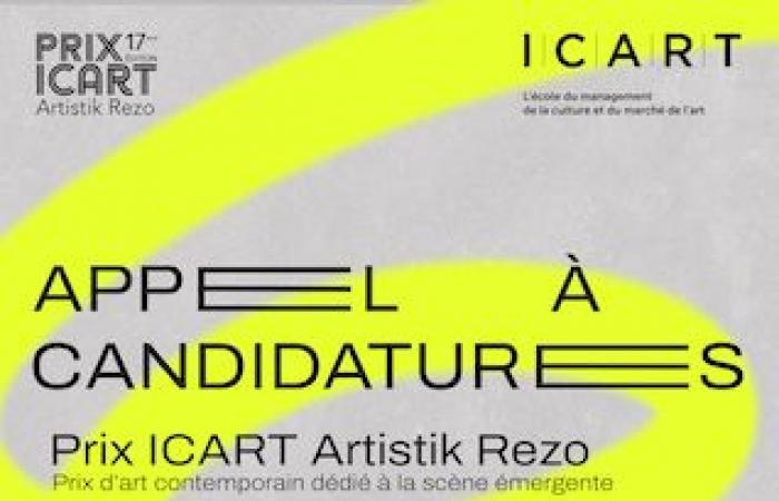 ICART Artistik Rezo Prize 2025: the call for applications is open!