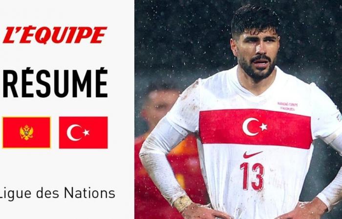 Nations League – Turkey collapses in Montenegro and misses promotion to League A