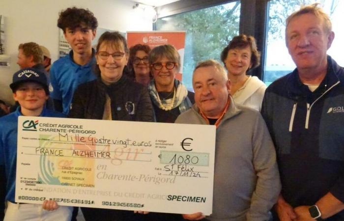 Dordogne golfers in solidarity against Alzheimer's disease at La Marterie