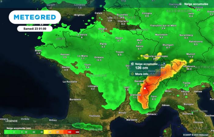 spectacular drop in temperatures in France over the next few hours and the arrival of snow!