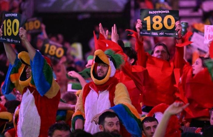 Swiss Stefan Bellmont at the World Darts Championship