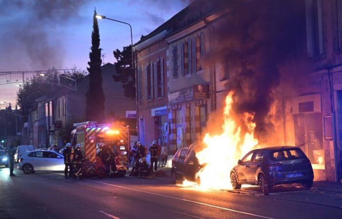 This Gers couple narrowly escaped the fire of their vehicle on this busy road in Auch