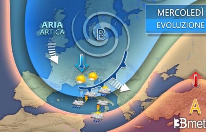 First disturbance from Northern Europe hits Italy: storms and temperature changes expected