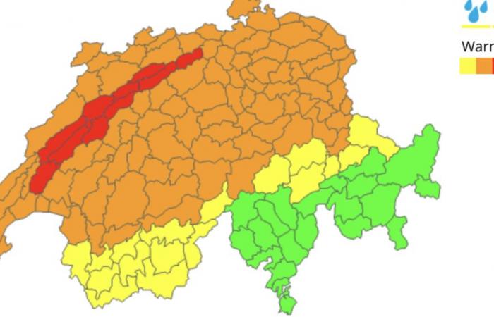 Severe storms are warned in these regions