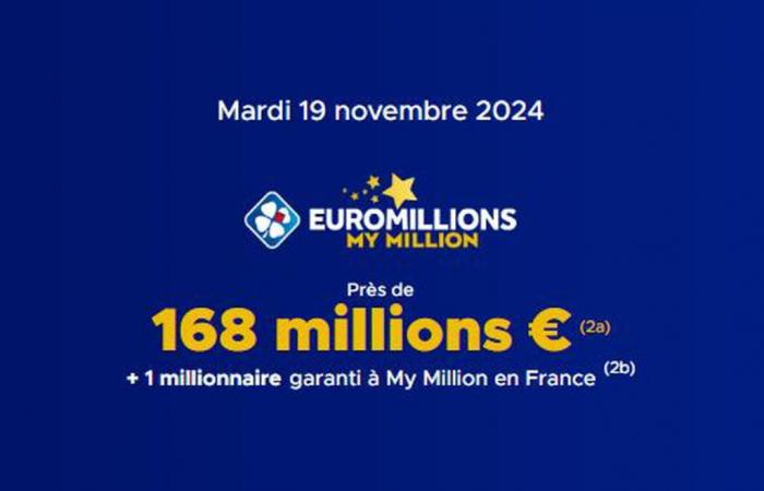 the draw of this Tuesday, November 19, 2024, 168 million euros at stake