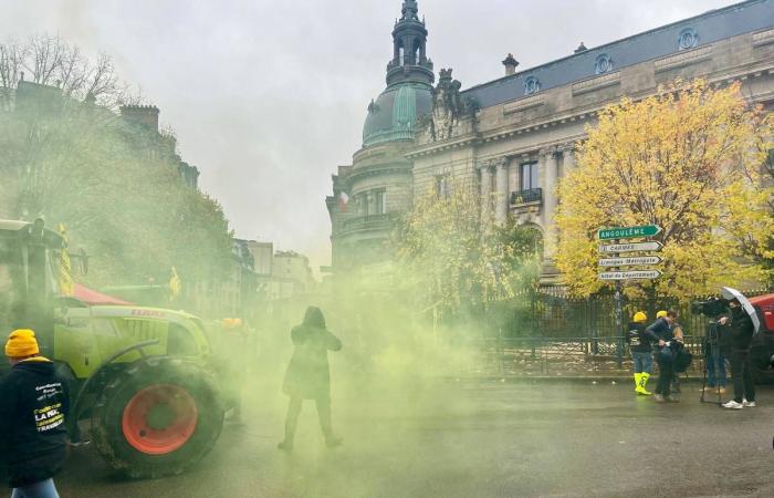 Mobilization of farmers: tractors return to the city center of Limoges