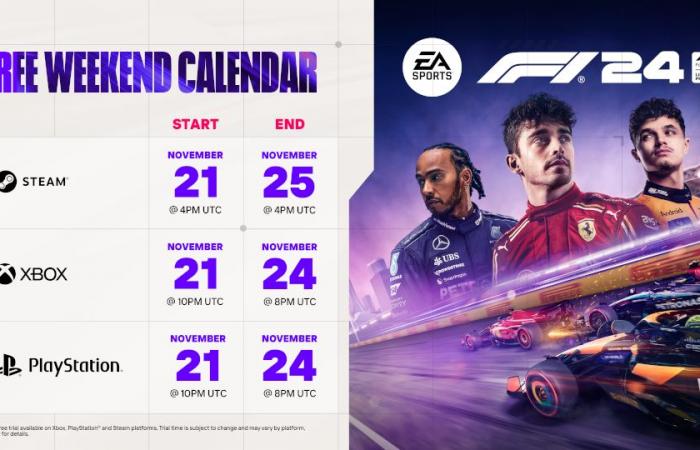 GEEKNPLAY – F1 24 – Celebrate motorsport legends for free next weekend