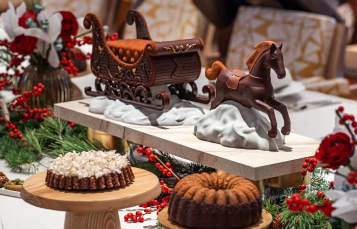 The enchanted sleigh: the magical Christmas log at Cheval Blanc Paris 2024