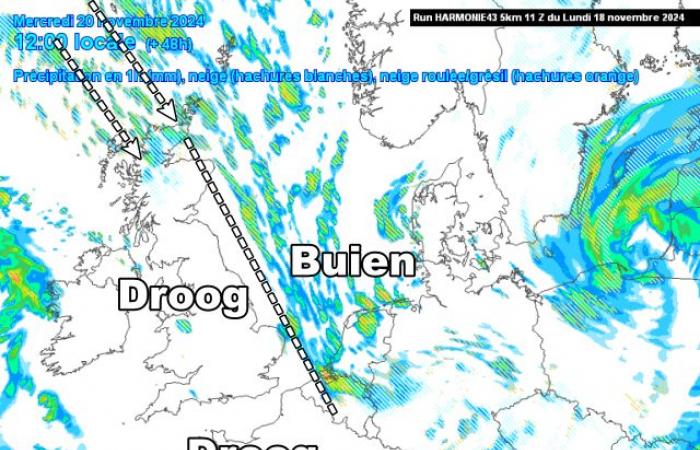 Could heavy winter showers provide a snow surprise on Wednesday?