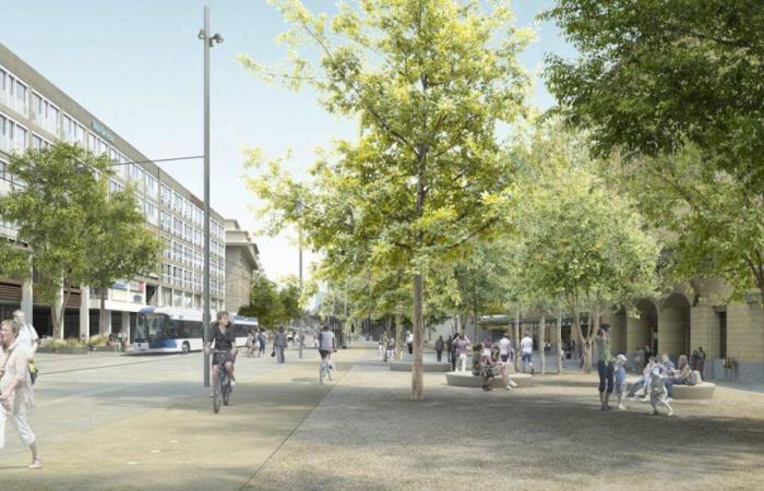 This is what the future Lausanne train station square should look like