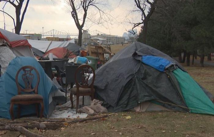 Homelessness: dismantling of the Notre-Dame Street encampment on Thursday