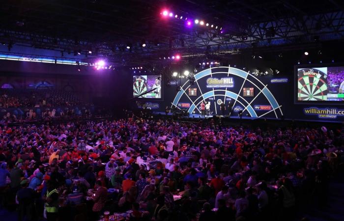 Swiss Stefan Bellmont at the World Darts Championship