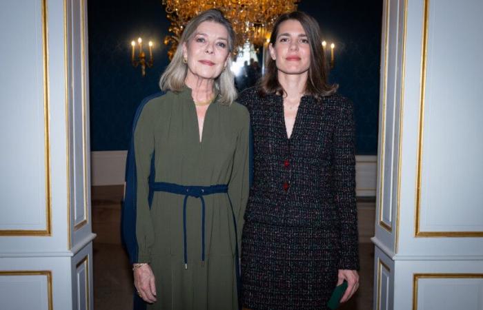 Charlotte Casiraghi decorated by her mother, Princess Caroline of Hanover