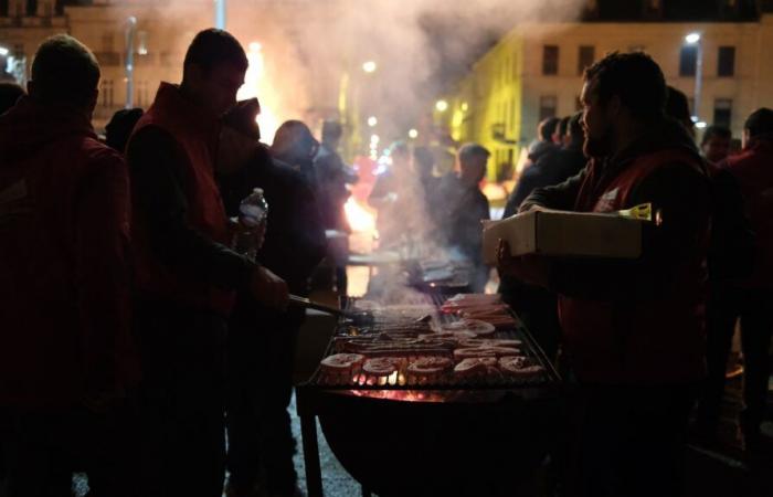 in Dordogne, farmers organize a barbecue to raise awareness about the agreement with Mercosur